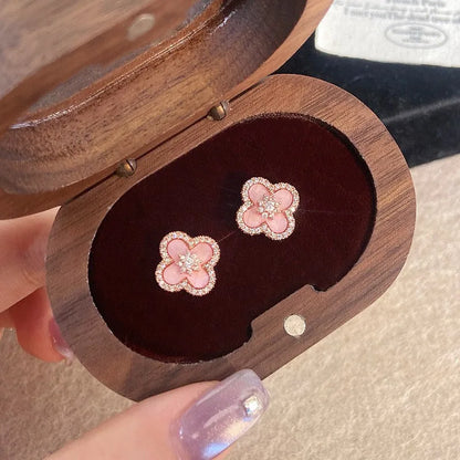 Blush Flower Studs