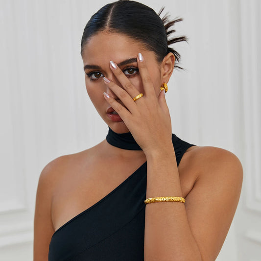 Sunburst Gold Ring
