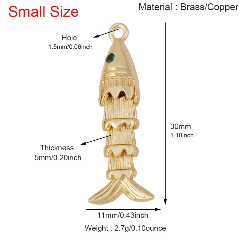 Golden Fish Charm