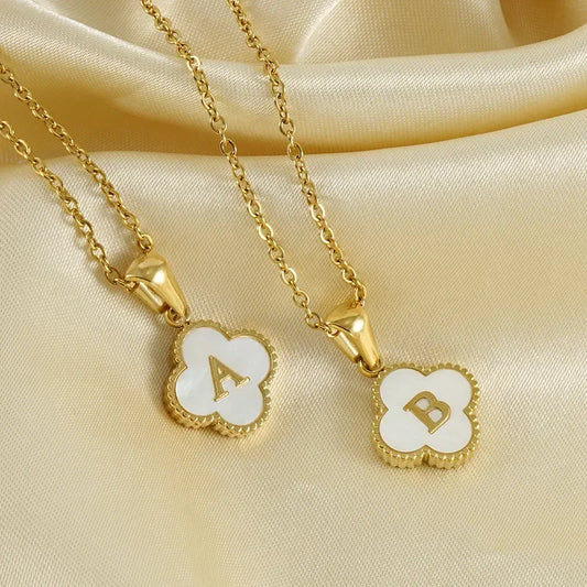 Clover Initial Necklace