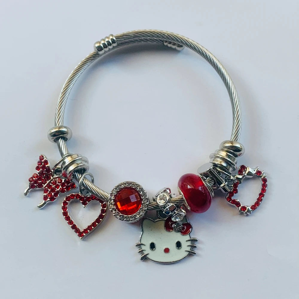 Pink Kitty Bracelet