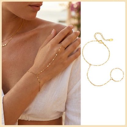 Crystal Drop Handchain
